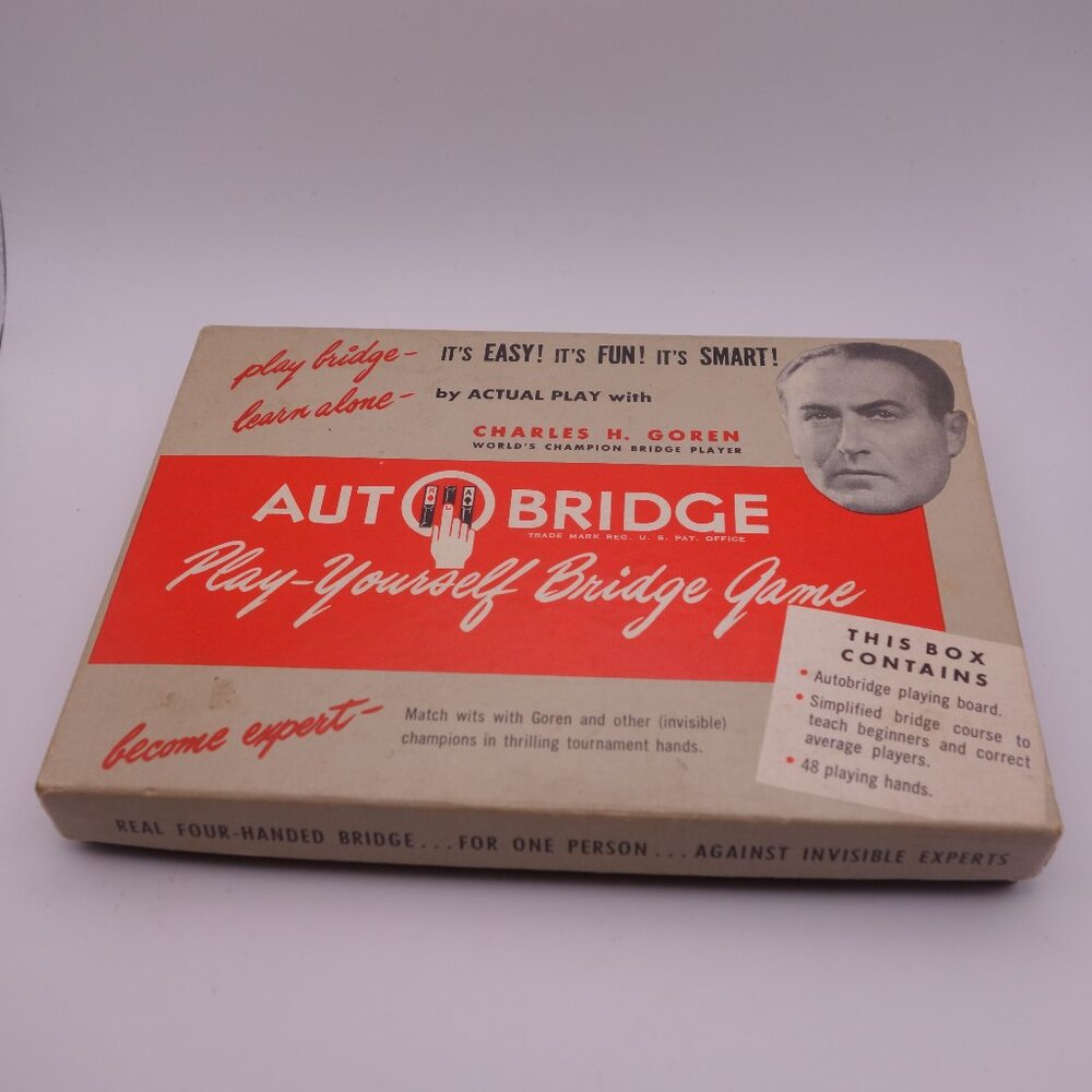 AUTO BRIDGE Play-Yourself Bridge Game by ACTUAL PLAY with CHARLES H. GOREN